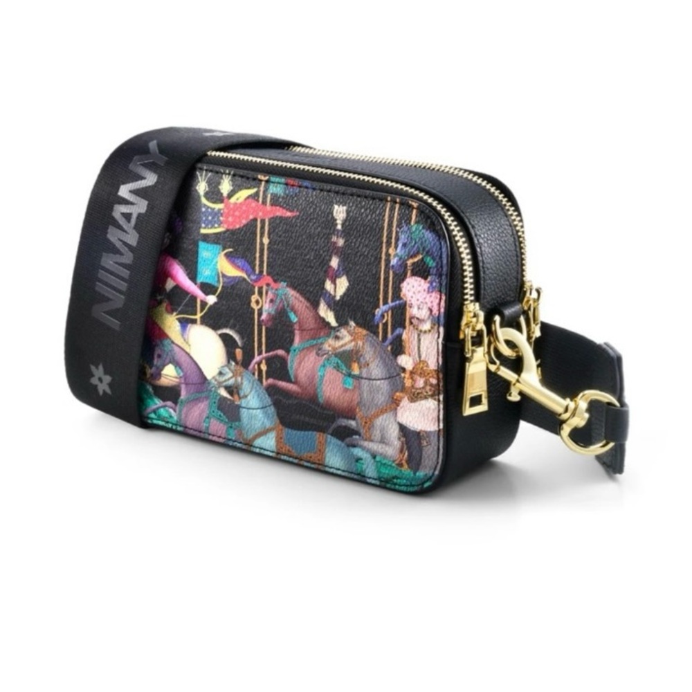 NIMANY Stylish Multicolor Designer Crossbody Bag - NIB - Picture 5 of 11